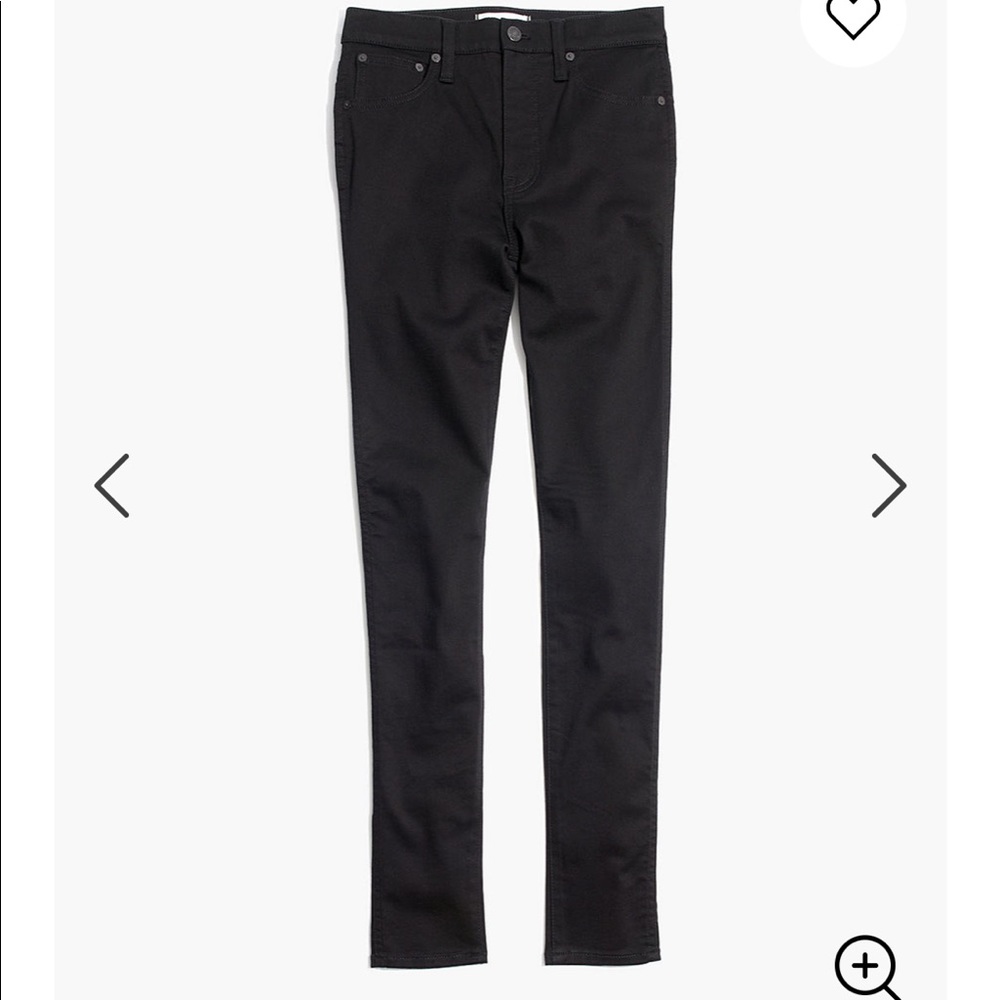 Madewell Black Skinny Jeans 28 Tall 10” high rise